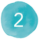graphic icon of number two in a teal circle